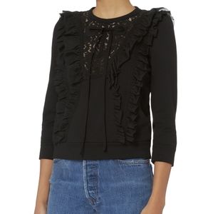 No. 21 • Lace And Ruffle Sweatshirt